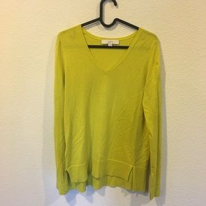 LOFT Sweaters - LOFT v neck lime green sweater LOFT Sweaters - LOFT v neck lime green sweater